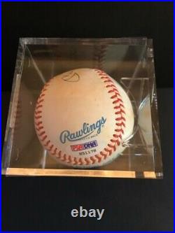 Mickey Mantle ny yankees autographed MLB baseball full PSA letter, sticker