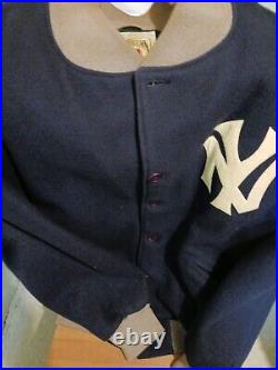 Mitchell And Ness New York Yankees Authentic 1939 Men's Wool Dugout Jacket 4x