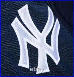 Mitchell & Ness New York Yankees #2 Derek Jeter BP Jersey Blue Size Large