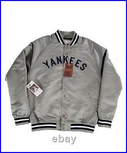 Mitchell & Ness New York Yankees Santin Grey Light Weight Jacket Men's Size M
