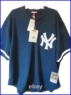 Mitchell & Ness Sz 2XL-52 Authentic Derek Jeter New York Yankees 1998 BP Jersey