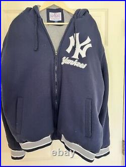 NEW YORK YANKEES 27 TIME WORLD SERIES CHAMPIONSHIP Hooded & Lined Jacket 2XL