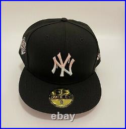 NEW YORK YANKEES TEAM DRIP 59FIFTY FITTED Sz 8 BLACK