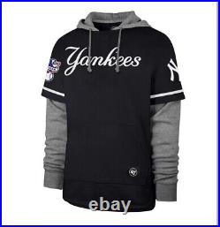 NEW YORK YANKEES TRIFECTA'47 SHORTSTOP PULLOVER HOOD 2XL New $125