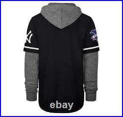 NEW YORK YANKEES TRIFECTA'47 SHORTSTOP PULLOVER HOOD 2XL New $125