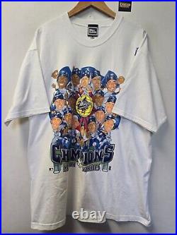 NWOT NOS New York Yankees World Series Caricature T Shirt XL 1998 MLB Baseball