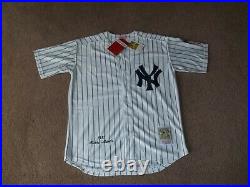 NWT Mitchell & Ness Yankees Mickey Mantle Men's Home Jersey withPatch Size Large