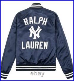 NWT Polo Ralph Lauren New York Yankees Limited Edition Stitched Shiny Jacket L