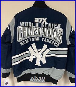 NY YANKEES 27X WORLD SERIES CHAMPION Jacket 27 Times Championship Jacket