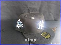 New Era Fitted Hat Size 7 7/8 MLB Club New York Yankees Side Patch Ice Blue UV