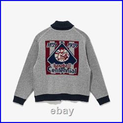 New Era MLB New York Yankees Cowichan Cardigan, Heather Gray