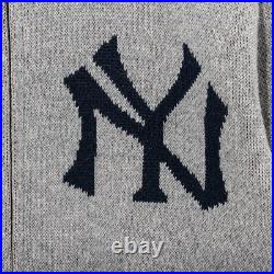 New Era MLB New York Yankees Cowichan Cardigan, Heather Gray