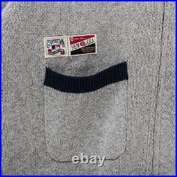 New Era MLB New York Yankees Cowichan Cardigan, Heather Gray