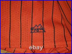 New Majestic Orange Halloween NEW YORK YANKEES Mens Stitched MLB Team JERSEY 2XL