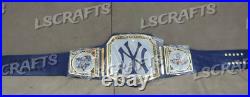 New York NY Yankees 27X MLB World Series Championship Belt Adult Size 2mm Brass