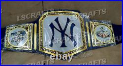 New York NY Yankees 27X MLB World Series Championship Belt Adult Size 2mm Brass