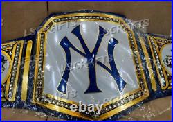 New York NY Yankees 27X MLB World Series Championship Belt Adult Size 2mm Brass