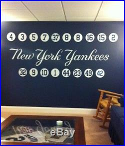 New York Yankee Stadium Monument Park Retired Numbers Photo Poster Ticket