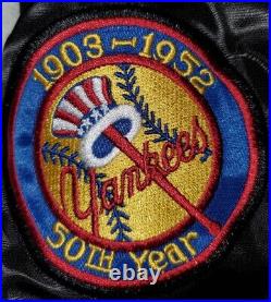 New York Yankees 1903-1952 Commerative Badge Starter Jacket Quilt Lined Sz L
