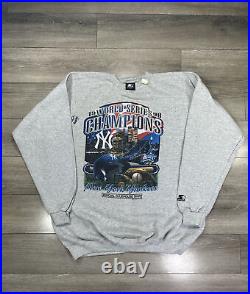 New York Yankees 1998 World Series Champions Sweatshirt L Vintage 90s Starter