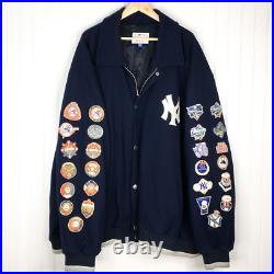 New York Yankees 26 Times World Series Champions G-III Mens Wool Jacket 5XL