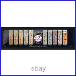 New York Yankees 27 World Series Tickets to History (3) Piece Framed Collection