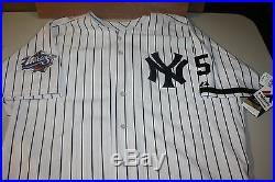 New York Yankees #2 Derek Jeter Signed 1999 Majestic Jersey Mlb & Steiner Cert
