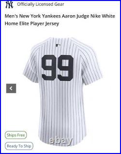 New York Yankees Aaron Judge #99 Jersey Pinstripes Adult Medium NWT