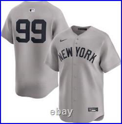 New York Yankees Aaron Judge #99 Nike Men's Gray Official MLB Limited Jersey