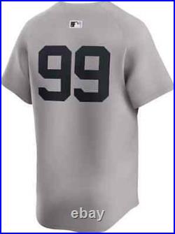 New York Yankees Aaron Judge #99 Nike Men's Gray Official MLB Limited Jersey
