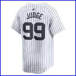 New York Yankees Aaron Judge #99 Nike Men's White Official MLB Limited Jersey
