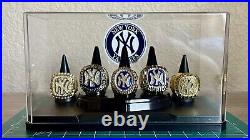 New York Yankees Championship Ring Set With Display Case SHIPS