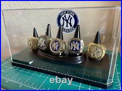 New York Yankees Championship Ring Set With Display Case SHIPS