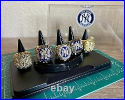 New York Yankees Championship Ring Set With Display Case SHIPS