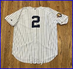 New York Yankees Derek Jeter #2 Vintage Russell Authentic MLB Baseball Jersey