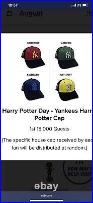 New York Yankees Harry Potter Hat Cap SGA 8/6 Brand New In-Hand SLYTHERIN NYY