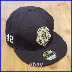 New York Yankees Hat New Era 7 3/4 Fitted 59Fifty Mariano Rivera Jackie Robinson