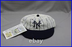 New York Yankees Hat (VTG) 1920s Replica by Roman Pro Fitted 7 1/8 (NWT)