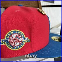 New York Yankees Hot Rod Collection 50th Year Friends & Fam Size 7 5/8 59FIFTY