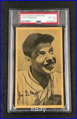 New York Yankees Joe DiMaggio 1936 Goudey Premiums PSA 4 Vg-Ex Rookie Card Rc