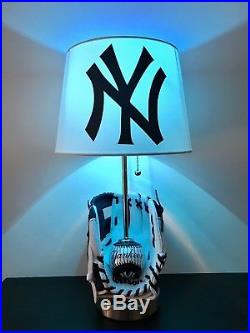 New York Yankees Lamp Baseball Lamp MLB Sports Light Baseball Glove Light