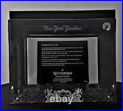 New York Yankees Lismore Crystal Picture Frame by Waterford Crystal