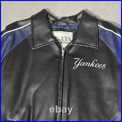 New York Yankees MLB G3 Carl Banks Vtg Varsity Sports Bomber Jacket Sweater Sz-M
