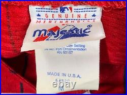 New York Yankees Majestic Vintage Jersey Size Medium Red Made In USA MLB