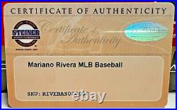 New York Yankees Mariano Rivera Signed Baseball Auto Steiner Sports Holo and COA