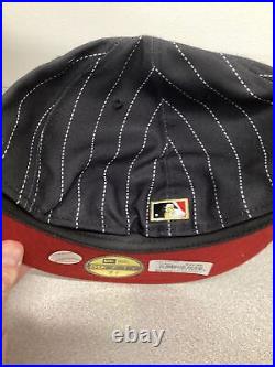 New York Yankees New Era Buffalo Exclusive 59FIFTY Pinstripe Hat Cap 7 5/8