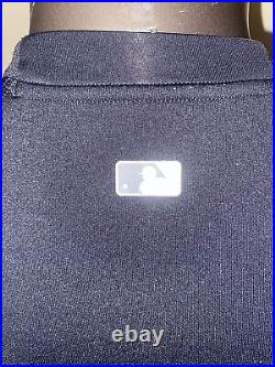 New York Yankees Nike Pro Hyperwarm Dri Fit Max Fitted Sweatshirt Sz Large Used