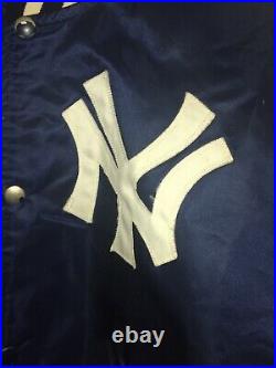 New York Yankees STARTER Large Button Up Jacket Early 1980s NEW HAVEN CT