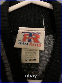 New York Yankees Team Rated Jacket Coat 1977 1978 World Series Champions Medium