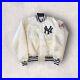 New York Yankees Vintage Starter Satin XL White Bomber Jacket